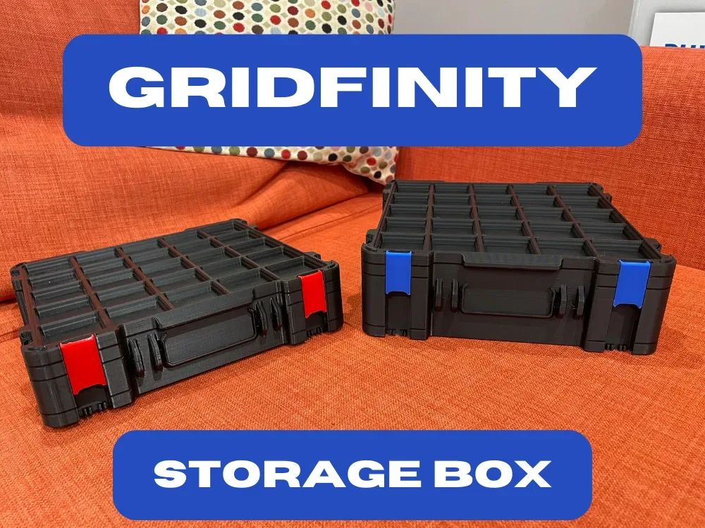 Cajas de almacenamiento Gridfinity de Pred para impresión 3D, vista 1