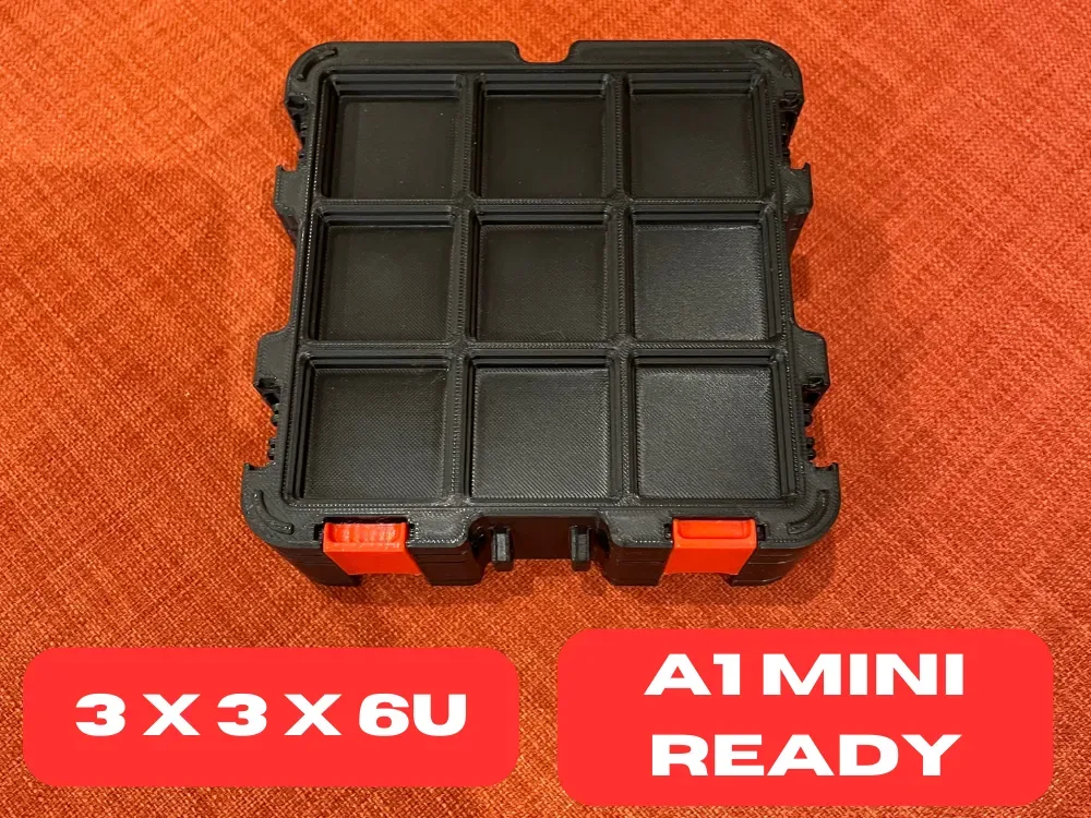 Cajas de almacenamiento Gridfinity de Pred para impresión 3D, vista 2