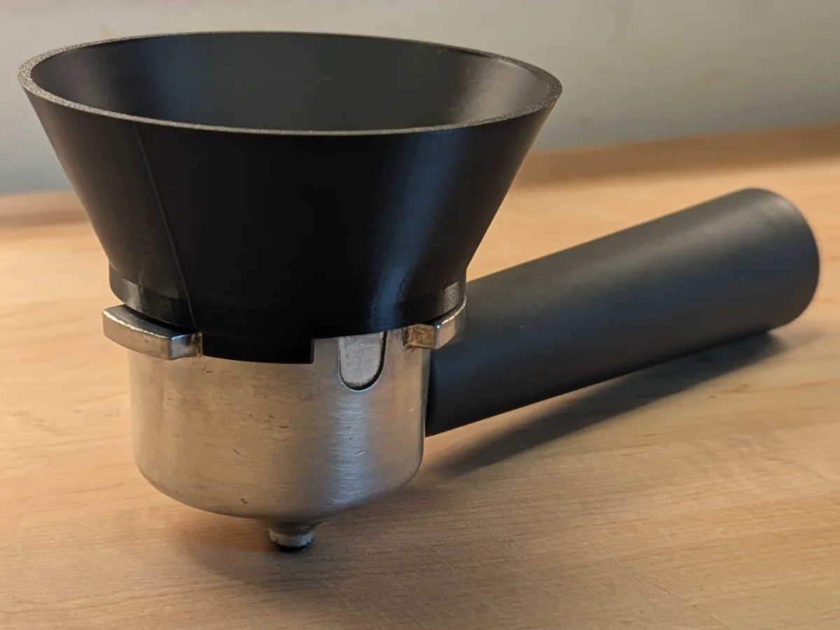 Embudo portafiltro para espresso de 51 mm para impresión 3D, vista 1