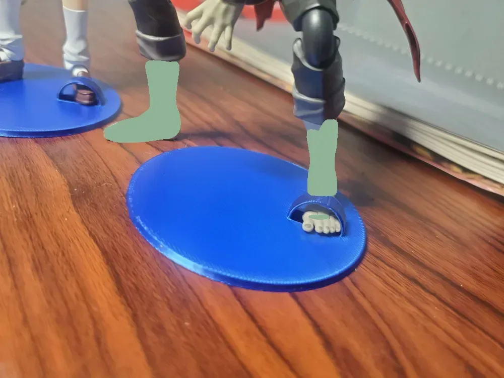 Soporte de figura para figura de acción 1 · 12 para impresión 3D, vista 3