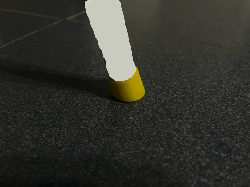 Nuevo pie de goma para silla (paramétrico) para impresión 3D, vista 1