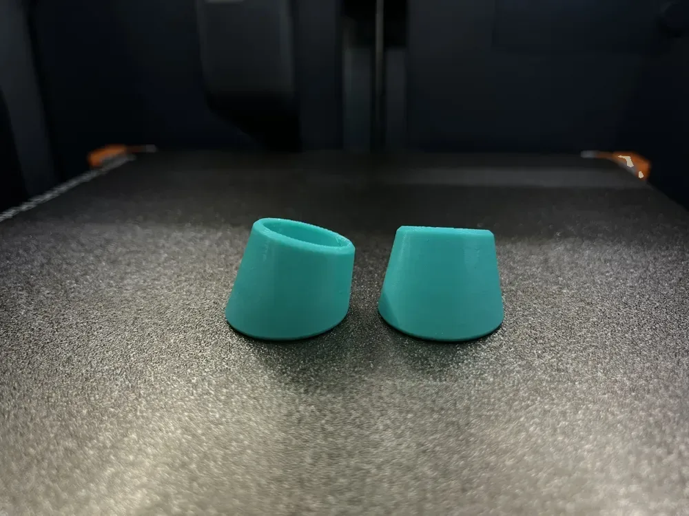 Nuevo pie de goma para silla (paramétrico) para impresión 3D, vista 3