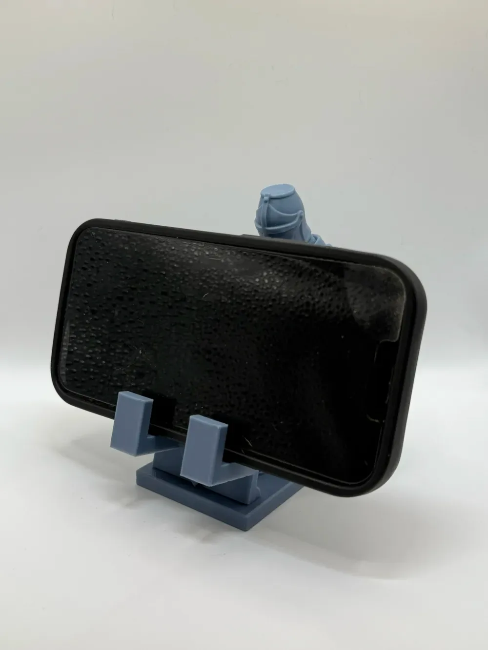 Soporte para teléfono y tableta caballero templario para impresión 3D, vista 2
