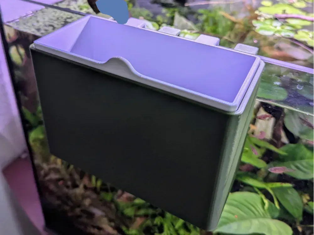Soporte para residuos de plantas de acuario para impresión 3D, vista 1