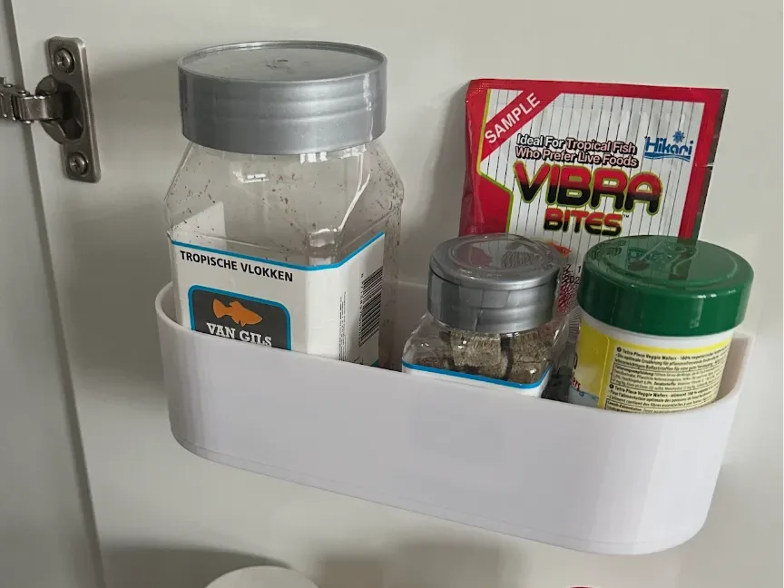Caja organizadora montada en la pared o en la puerta: solo use cinta adhesiva para impresión 3D, vista 1