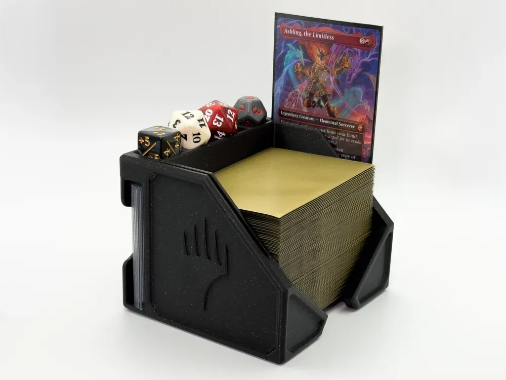 Organizador MTG Commander EDH – Almacenamiento de fichas y dados para impresión 3D, vista 2