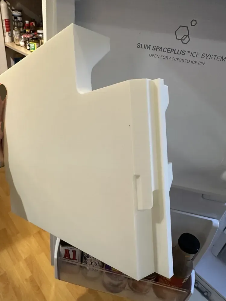 Frigorífico LG, puerta para máquina de hielo, almacenamiento para tarros de conservas para impresión 3D, vista 3