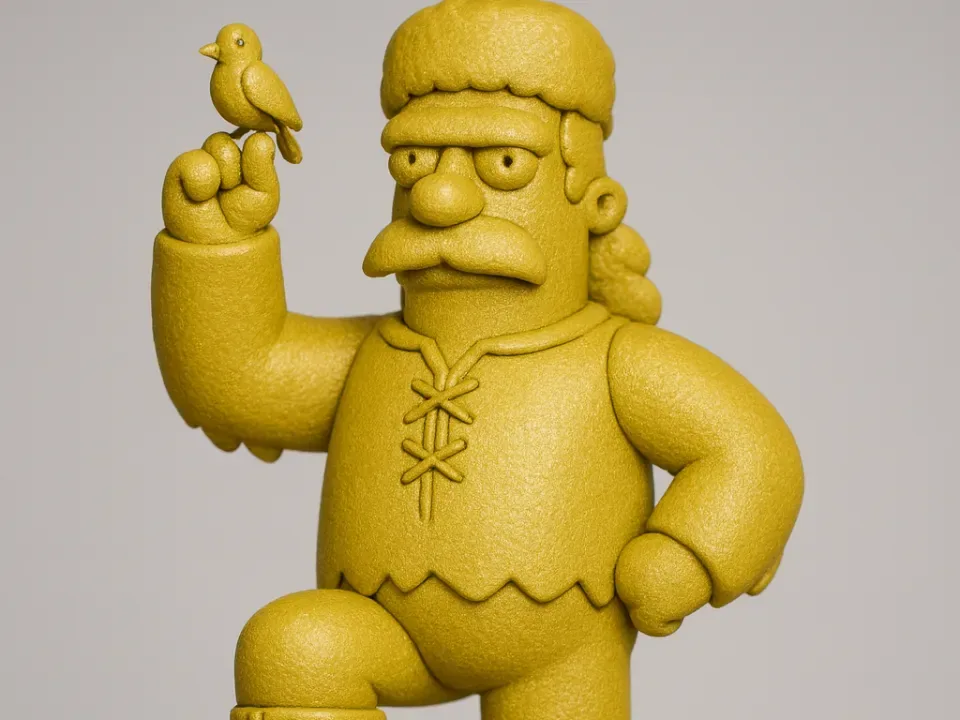 Estatua de Jebediah Springfield - Los Simpson, vista 1