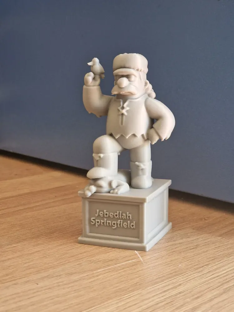 Estatua de Jebediah Springfield - Los Simpson, vista 2