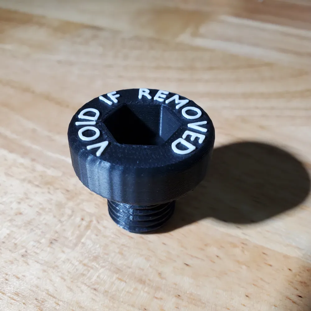 Garantía anulada si se retira el tornillo Desktoy, vista 2