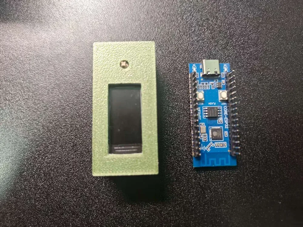 Carcasa para Core ESP32-C3 con OLED, vista 3