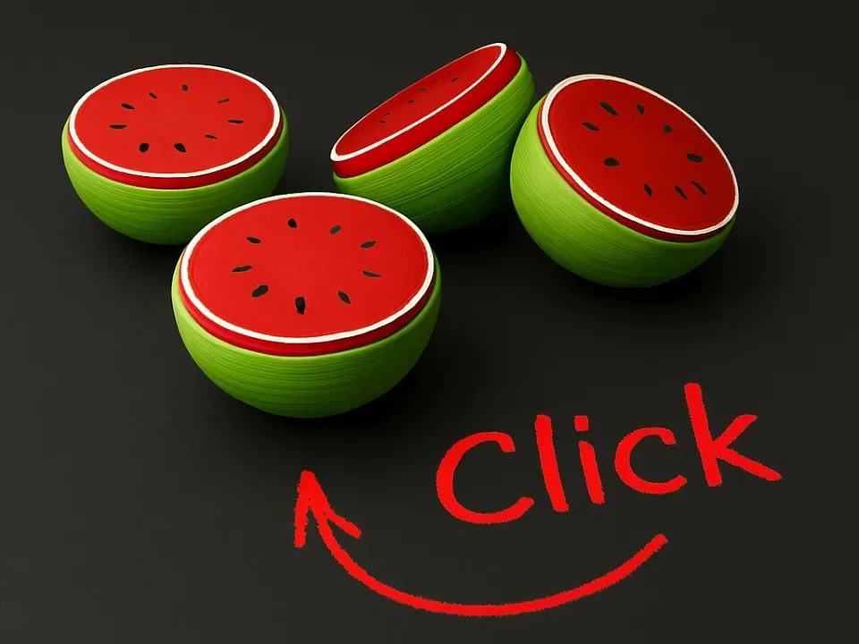 Fidget Clicker - Sandía, vista 1