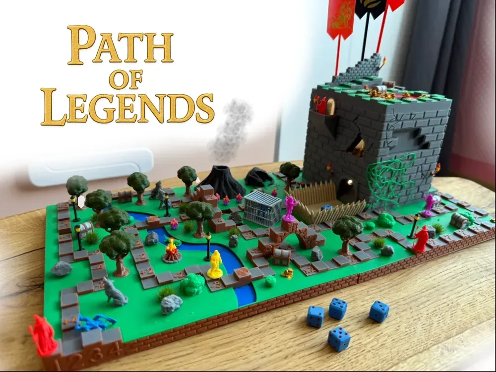 Path of legends- juego de mesa, vista 1