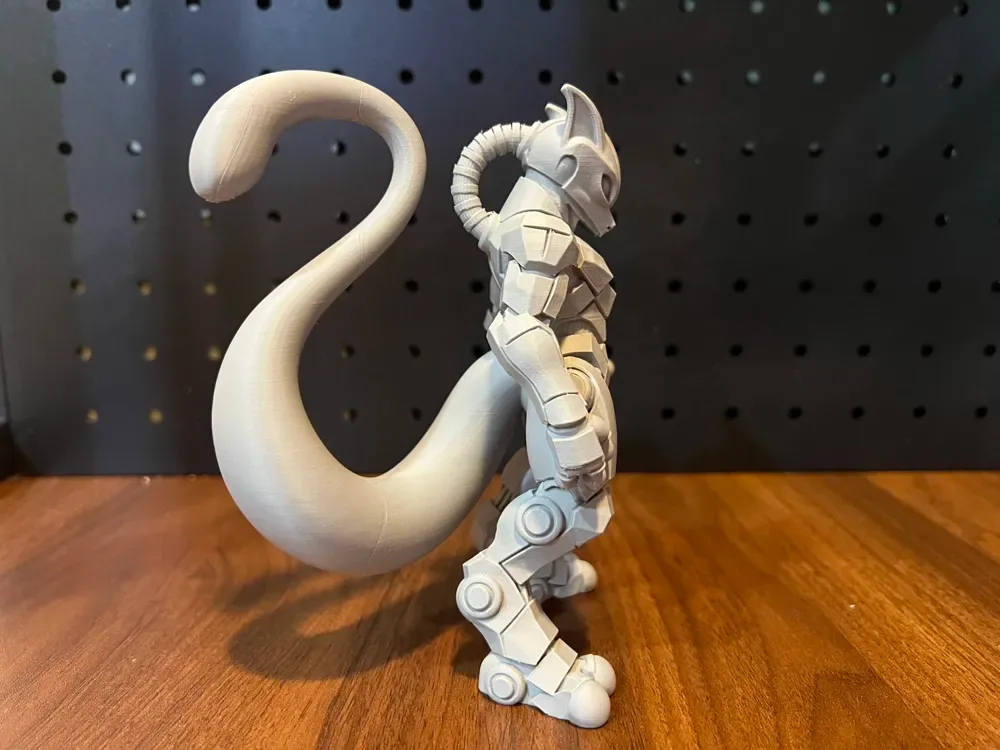 Serie Mecha Pokémon ‧ Estatua de cuerpo completo de Mewtwo, vista 3