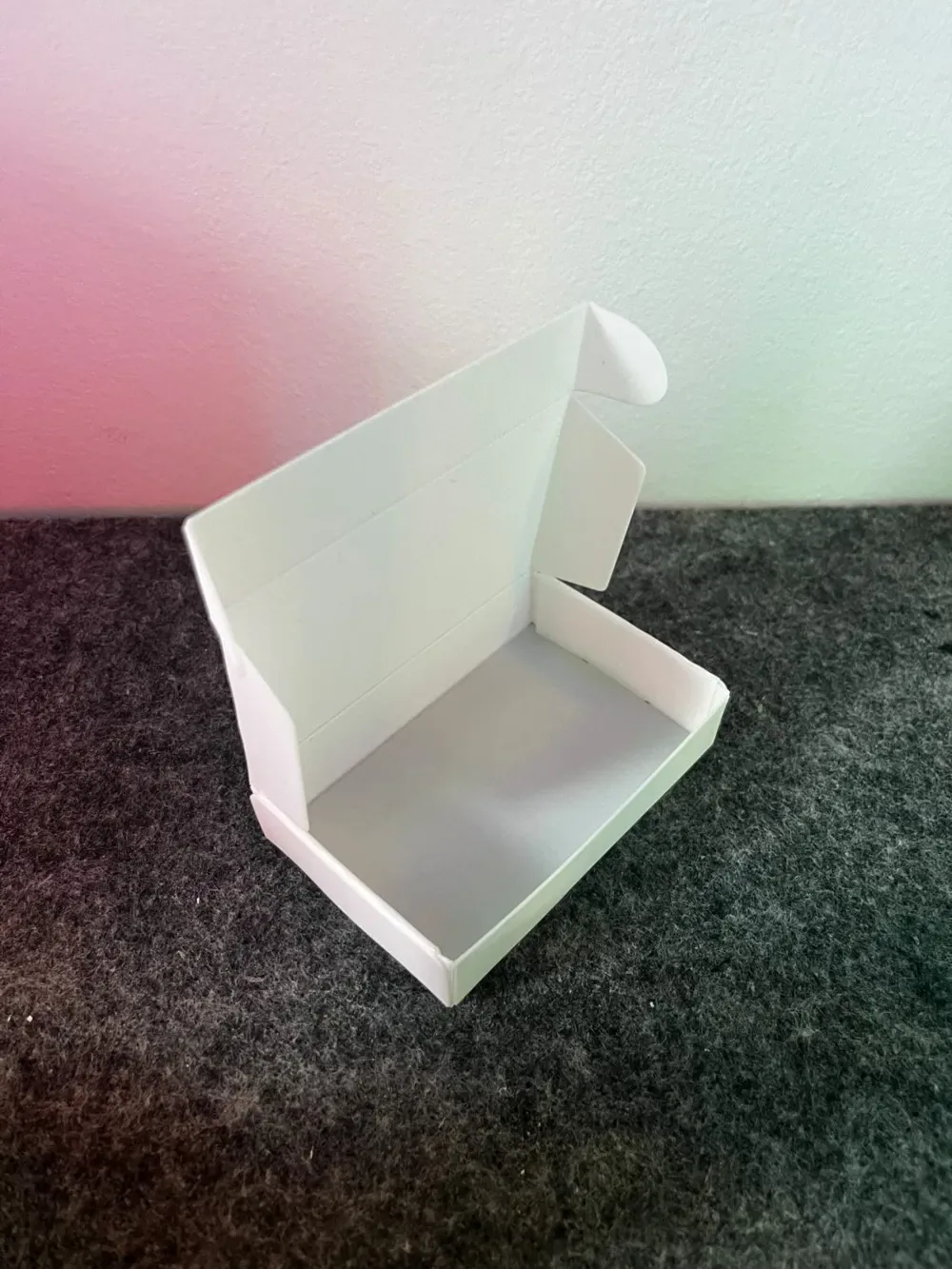 Caja plegable impresa en 3D – Plantilla de embalaje de bricolaje, vista 2