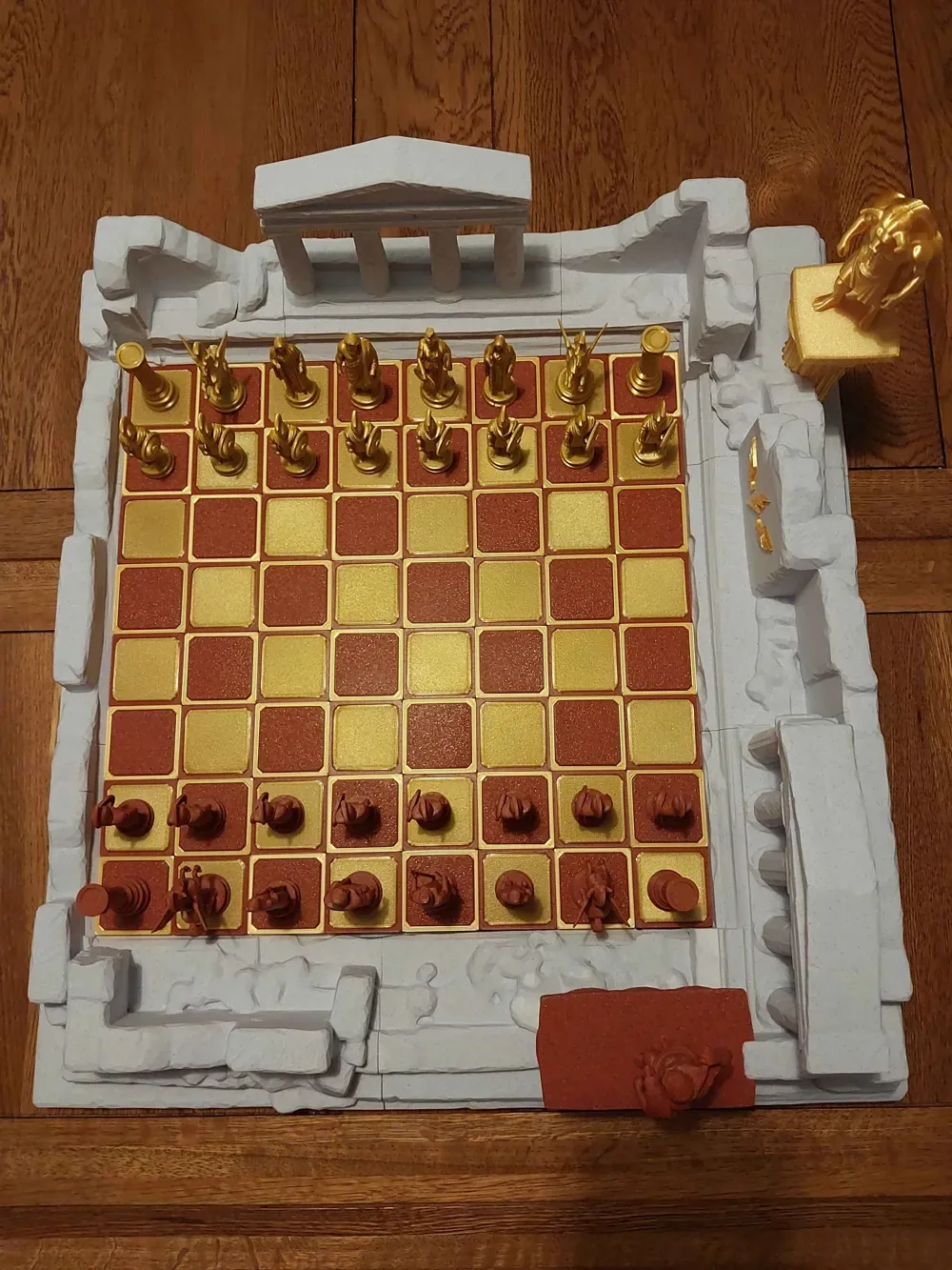 Juego de ajedrez de mitología griega - Minotauro vs Hércules, vista 2