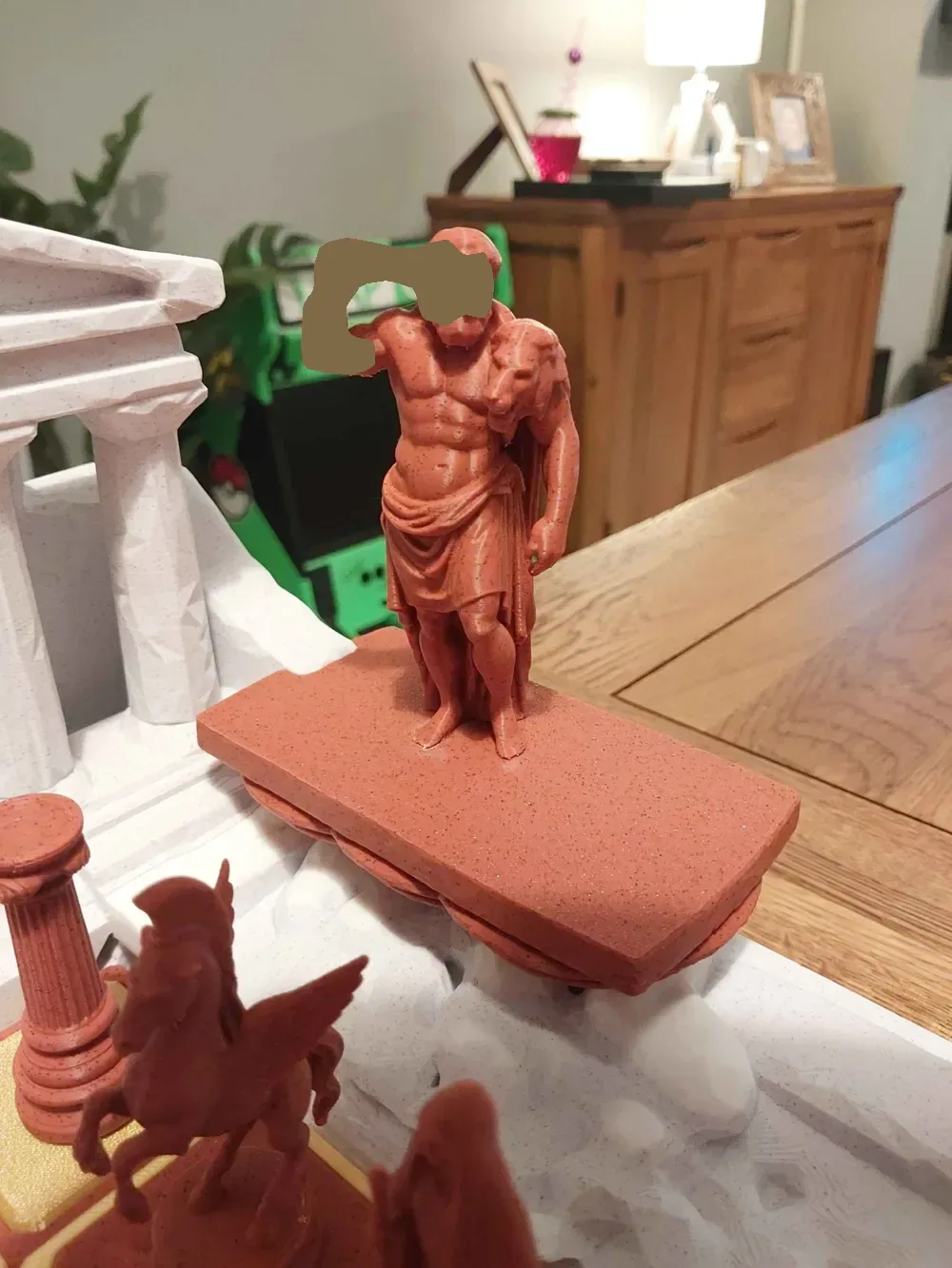 Juego de ajedrez de mitología griega - Minotauro vs Hércules, vista 3