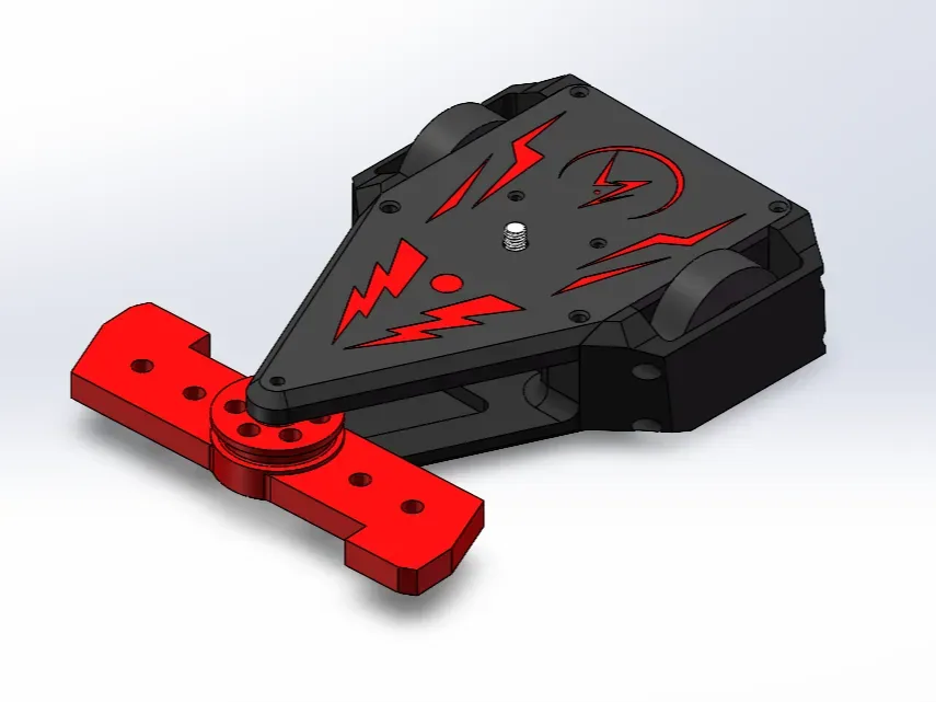 (sin escobillas) Planos de código abierto del robot de combate giratorio horizontal desplazado de 220 g "Sanction V1.35", vista 1