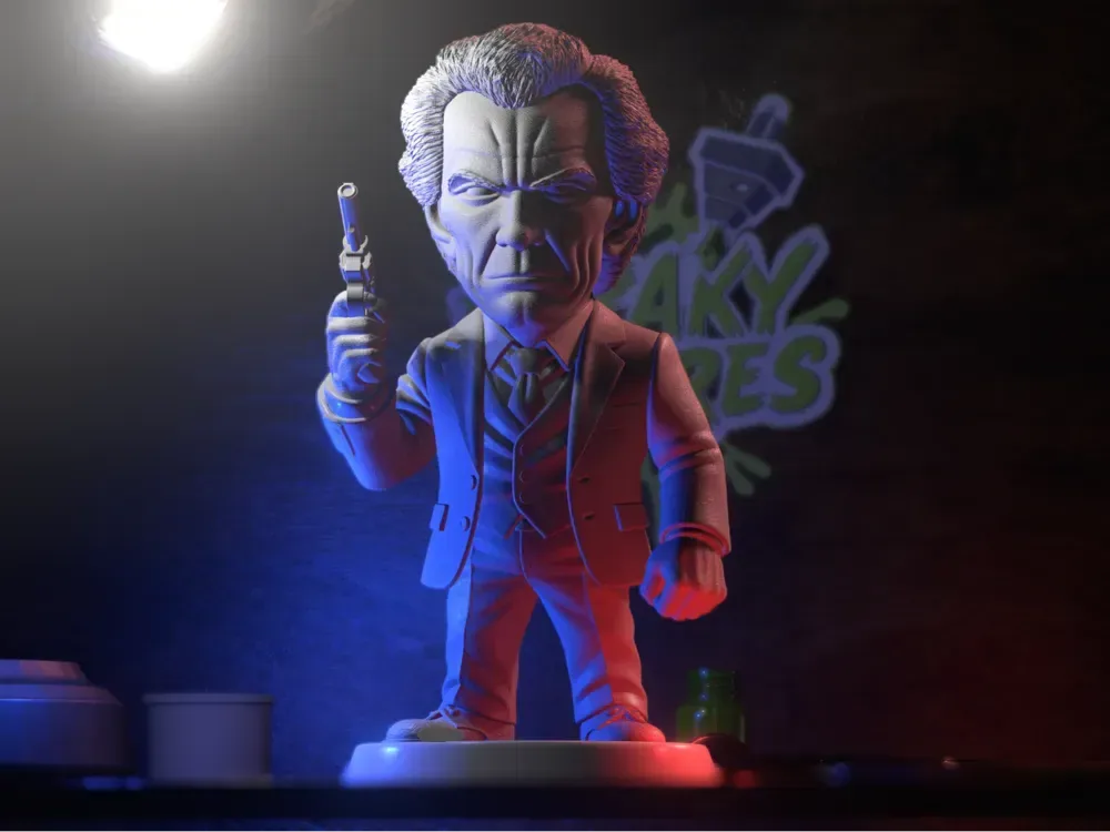Harry el Sucio Fanart – Modelo Display Caricatura 13 cm, vista 1