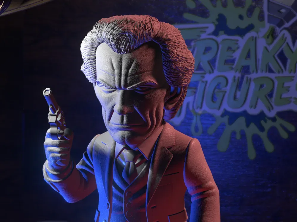 Harry el Sucio Fanart – Modelo Display Caricatura 13 cm, vista 3