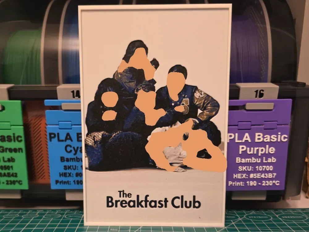 Póster de la película El club del desayuno - Hueforge Art, vista 1