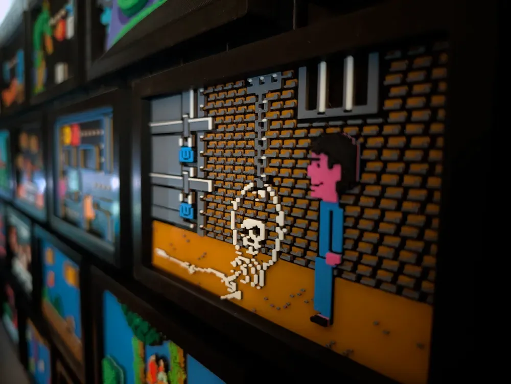 Arte de pared del sótano de la mansión maníaca, vista 3