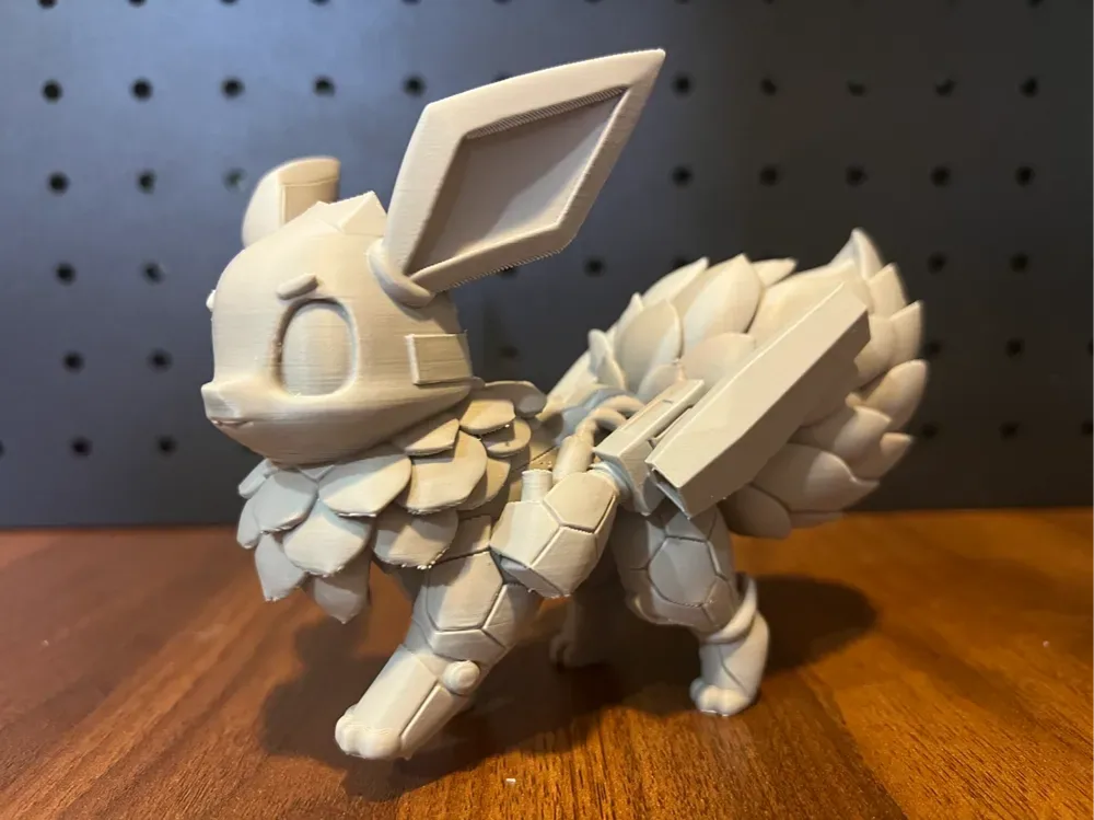Serie Mecha Pokémon ‧ Estatua de cuerpo completo de Eevee, vista 1