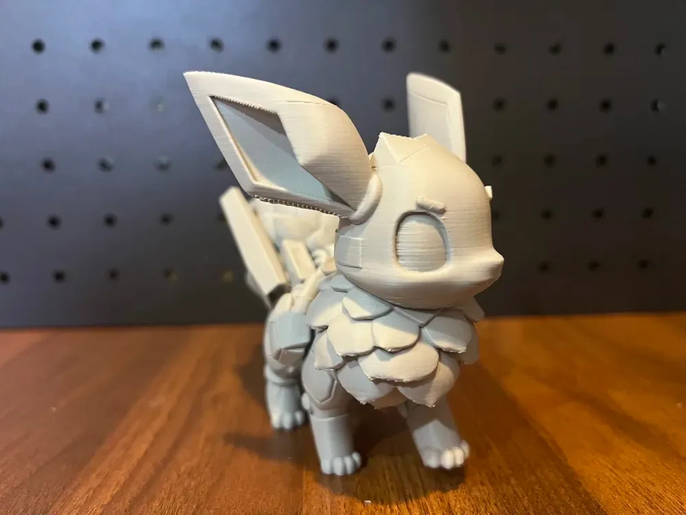 Serie Mecha Pokémon ‧ Estatua de cuerpo completo de Eevee, vista 3