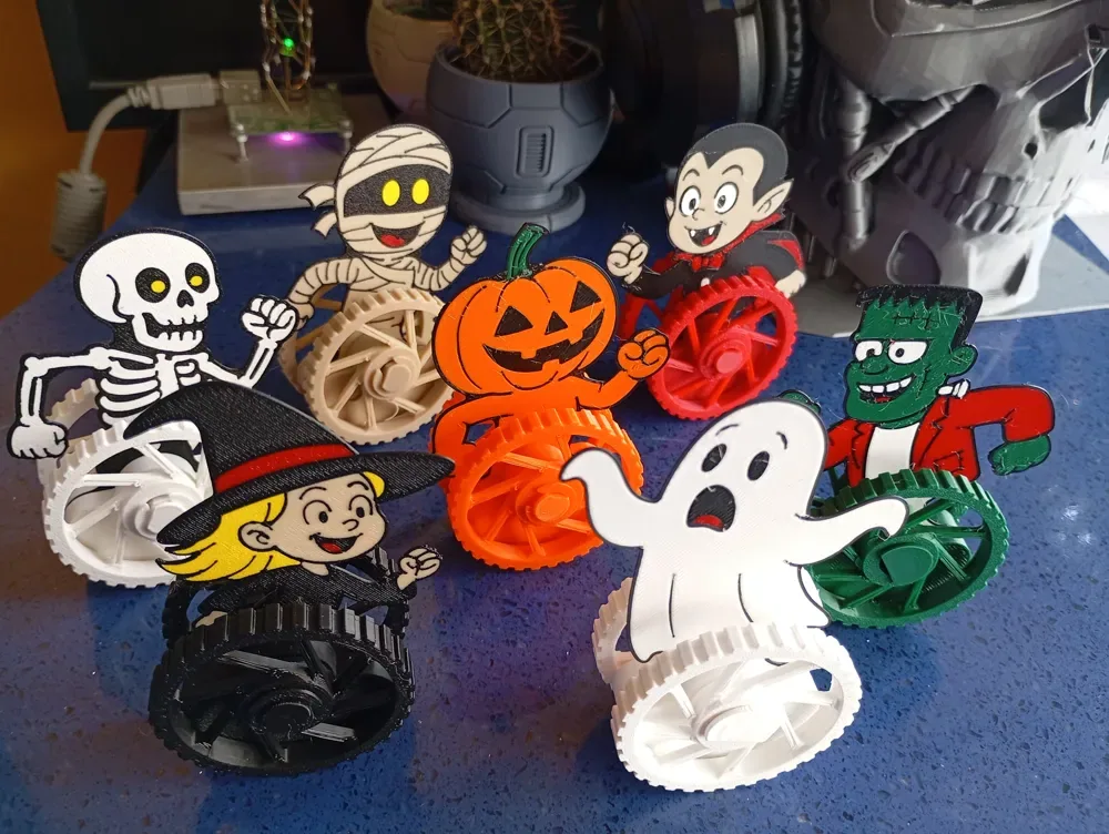 Mega paquete de espeluznantes juguetes autoequilibrados para Halloween, vista 2