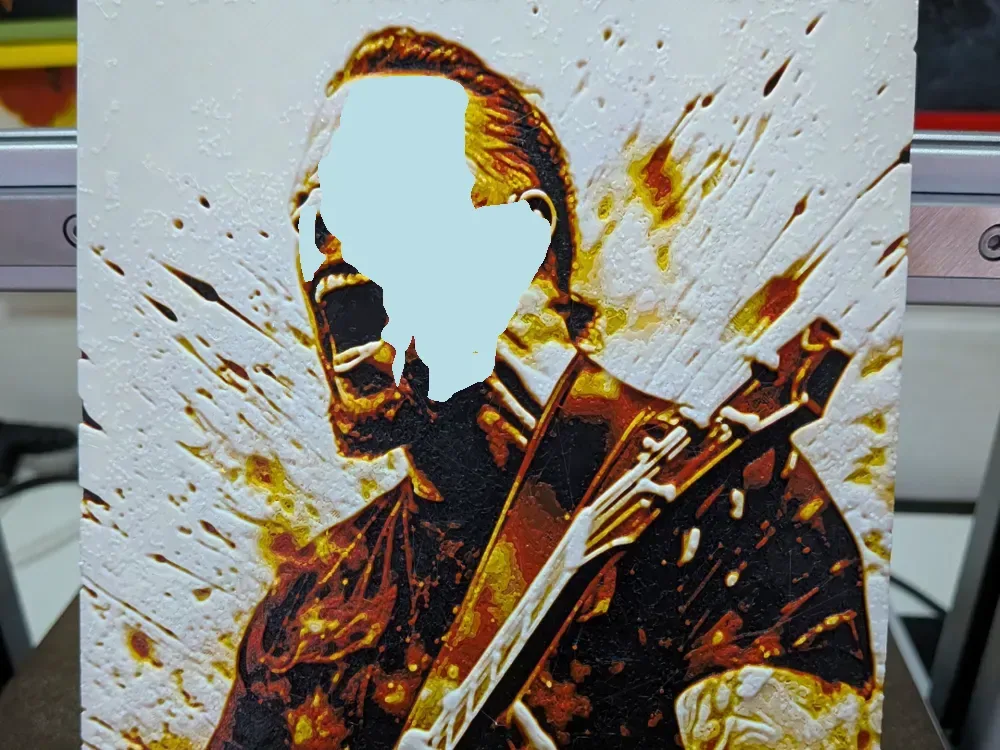 James Hetfield (Metallica) - Impresión HueForge, vista 1