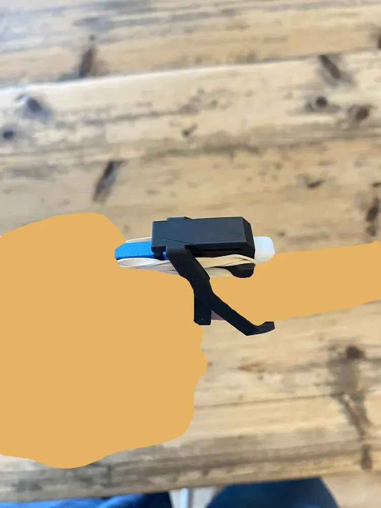 Pistola de dedo V2 para impresión 3D, vista 2
