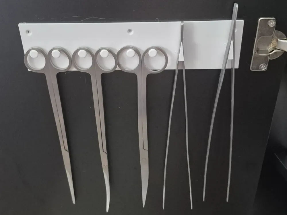 Organizador y soporte para herramientas de paisajismo acuático para impresión 3D, vista 1