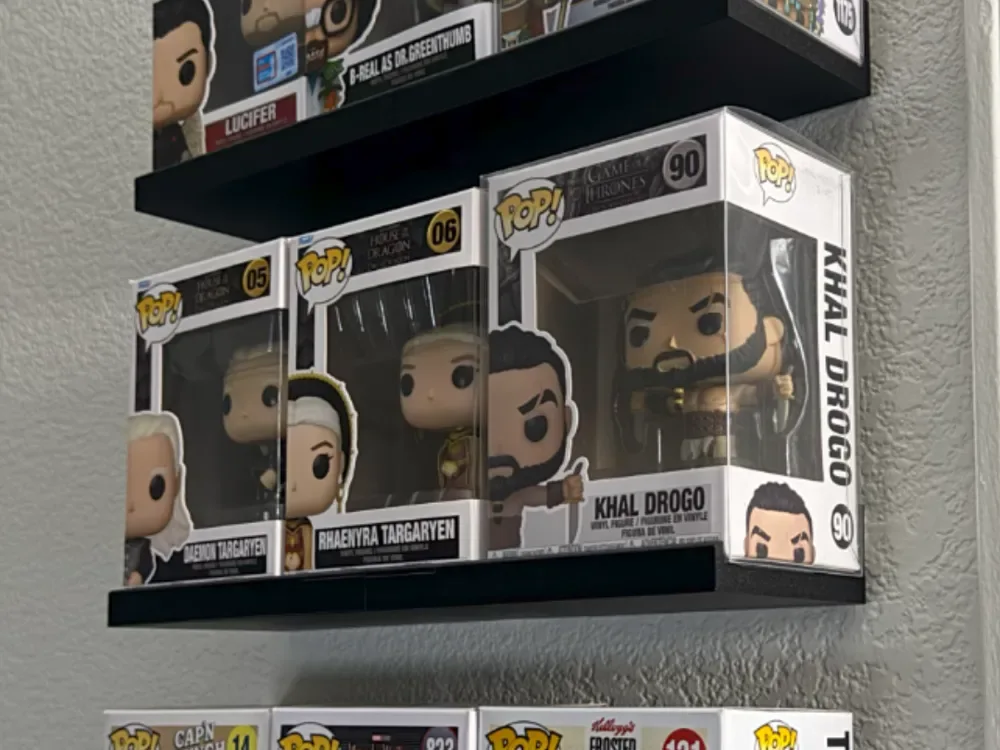 Estante de pared Funko Pop para impresión 3D, vista 1