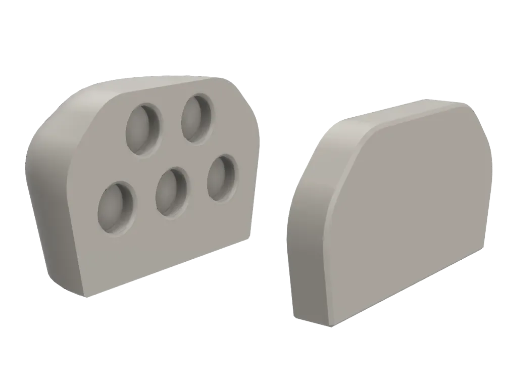 Tope magnético para puerta para impresión 3D, vista 1