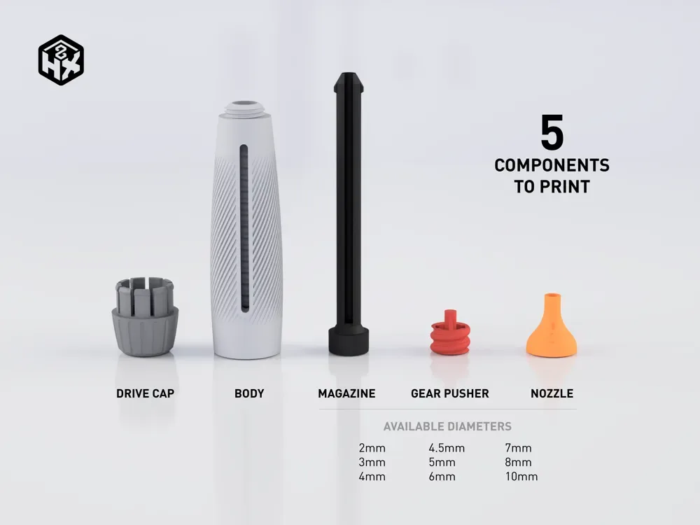Control preciso del lápiz magnético HX8 para impresión 3D, vista 2
