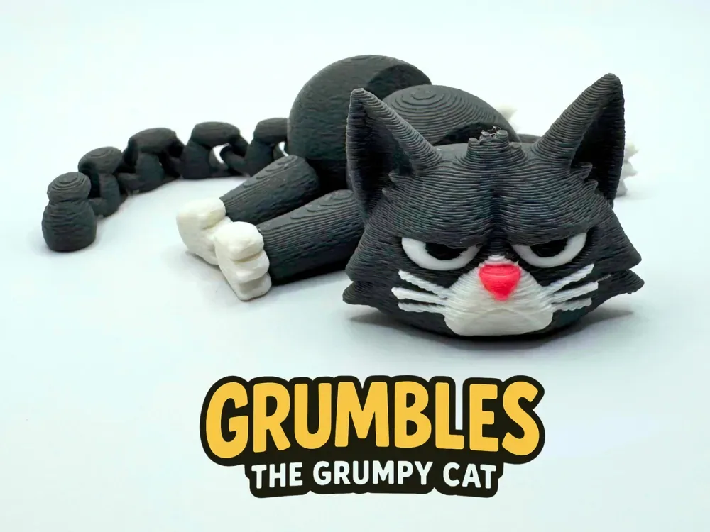 Grumbles el Gato Gruñón - Juguete Animal Flexi, vista 1