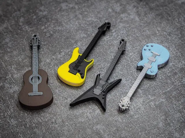 Llaveros Mini Guitarra - Pack 1, vista 1