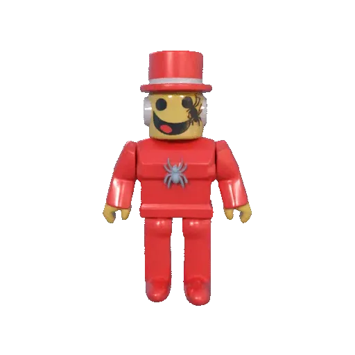 Roblox Estilo Figura 3D Administrador Sammy Brainrot, vista 1