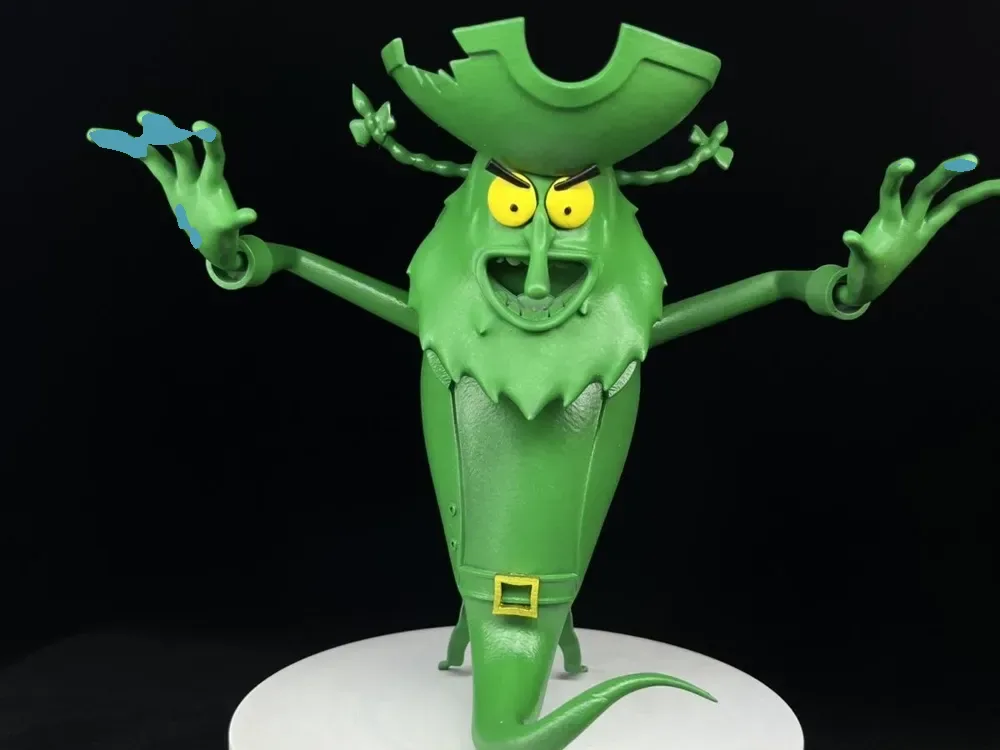Figura Bob Esponja Patricio Halloween Holandés Volador, vista 1