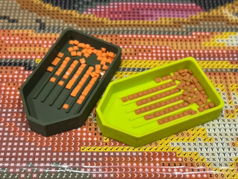 Mini Bandeja Diamante Pintura Taladros DdP, vista 1