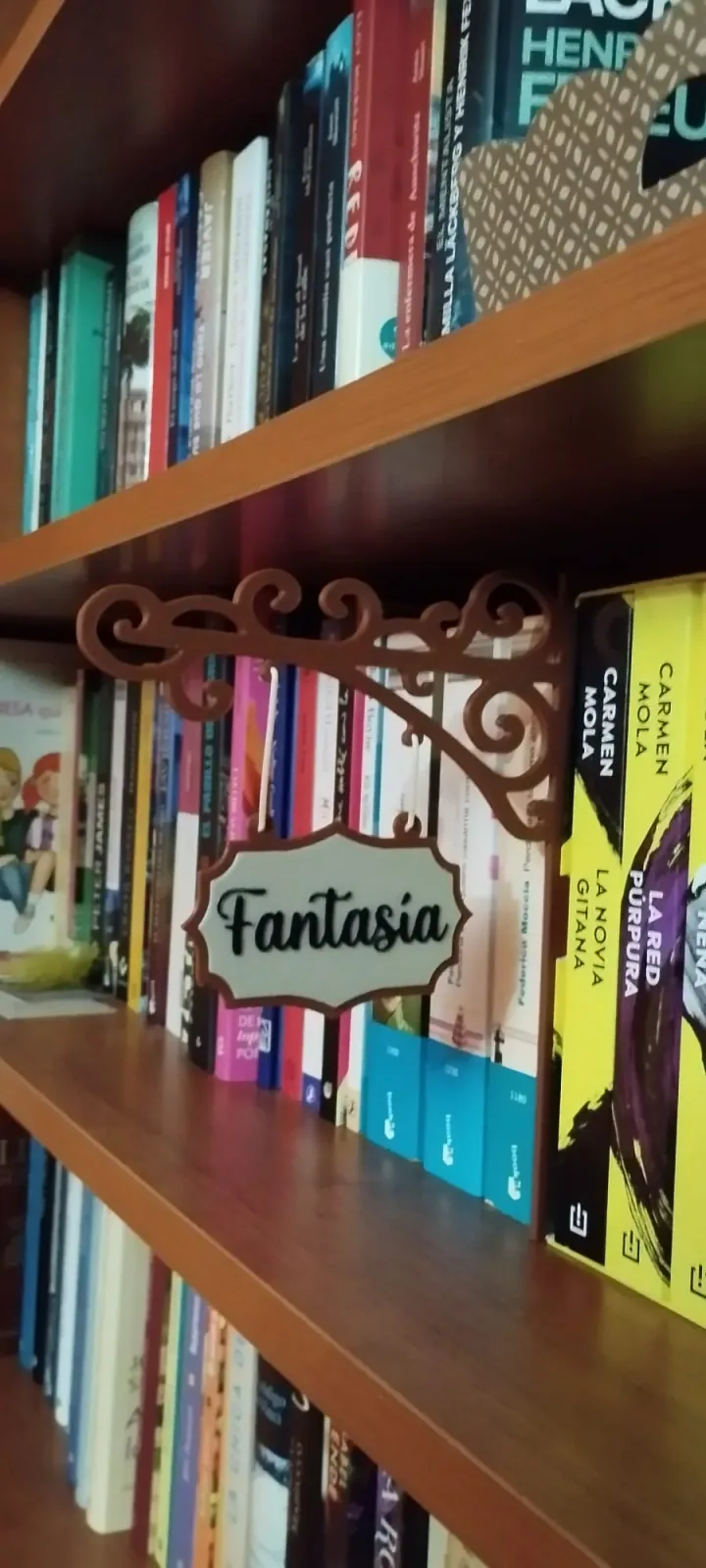 DIVISOR DE LIBROS POR CATEGORÍAS, vista 2