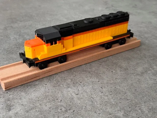 El clásico EMD GP40: icono diésel imprimible en 3D, vista 1