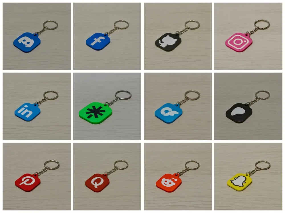 Llaveros de redes sociales NFC (+20 aplicaciones de redes sociales), vista 3