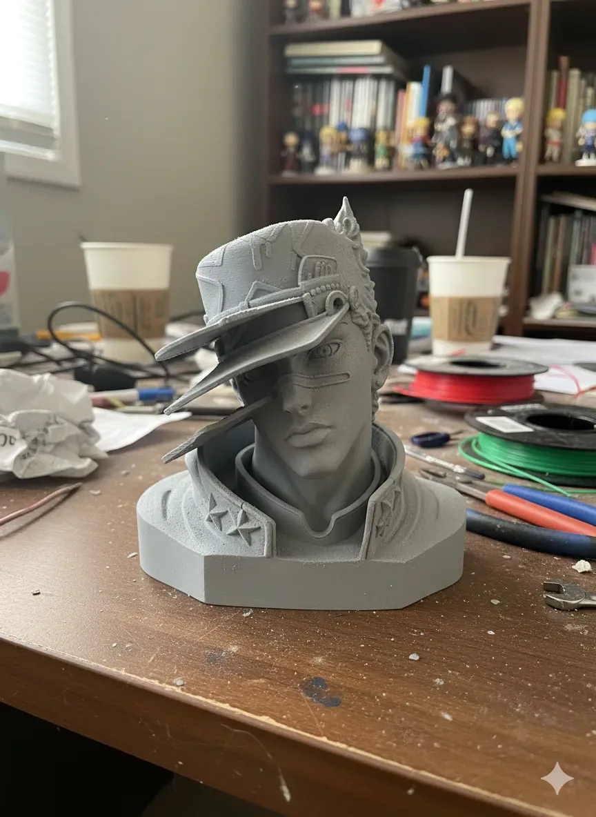 La icónica escena de extracción del disco de Jotaro, vista 2