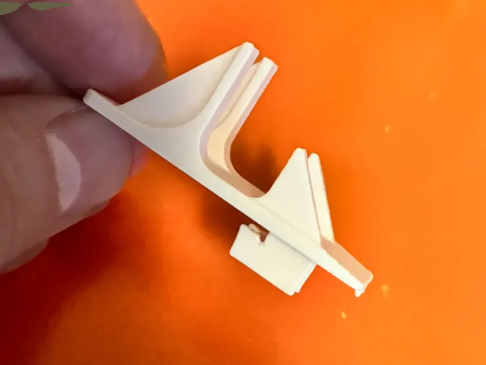 Gancho de escalera para refrigerador para impresión 3D, vista 1
