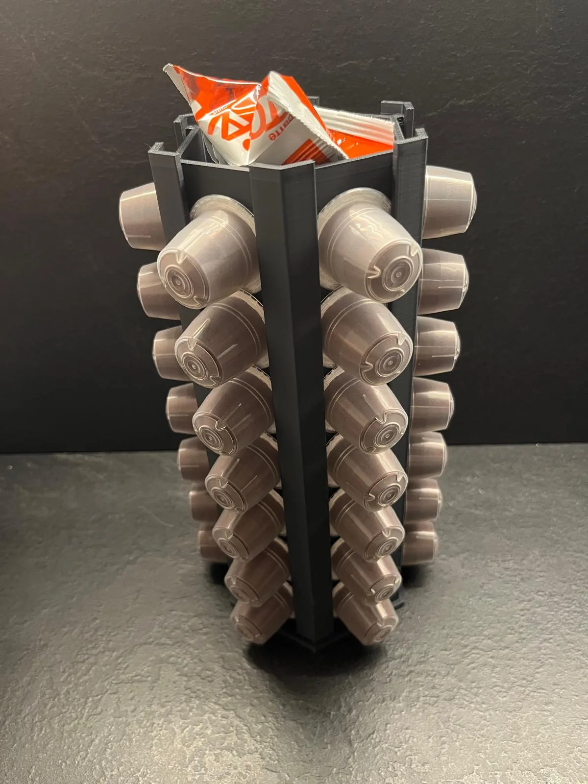 Torre Nespresso v2 para impresión 3D, vista 3