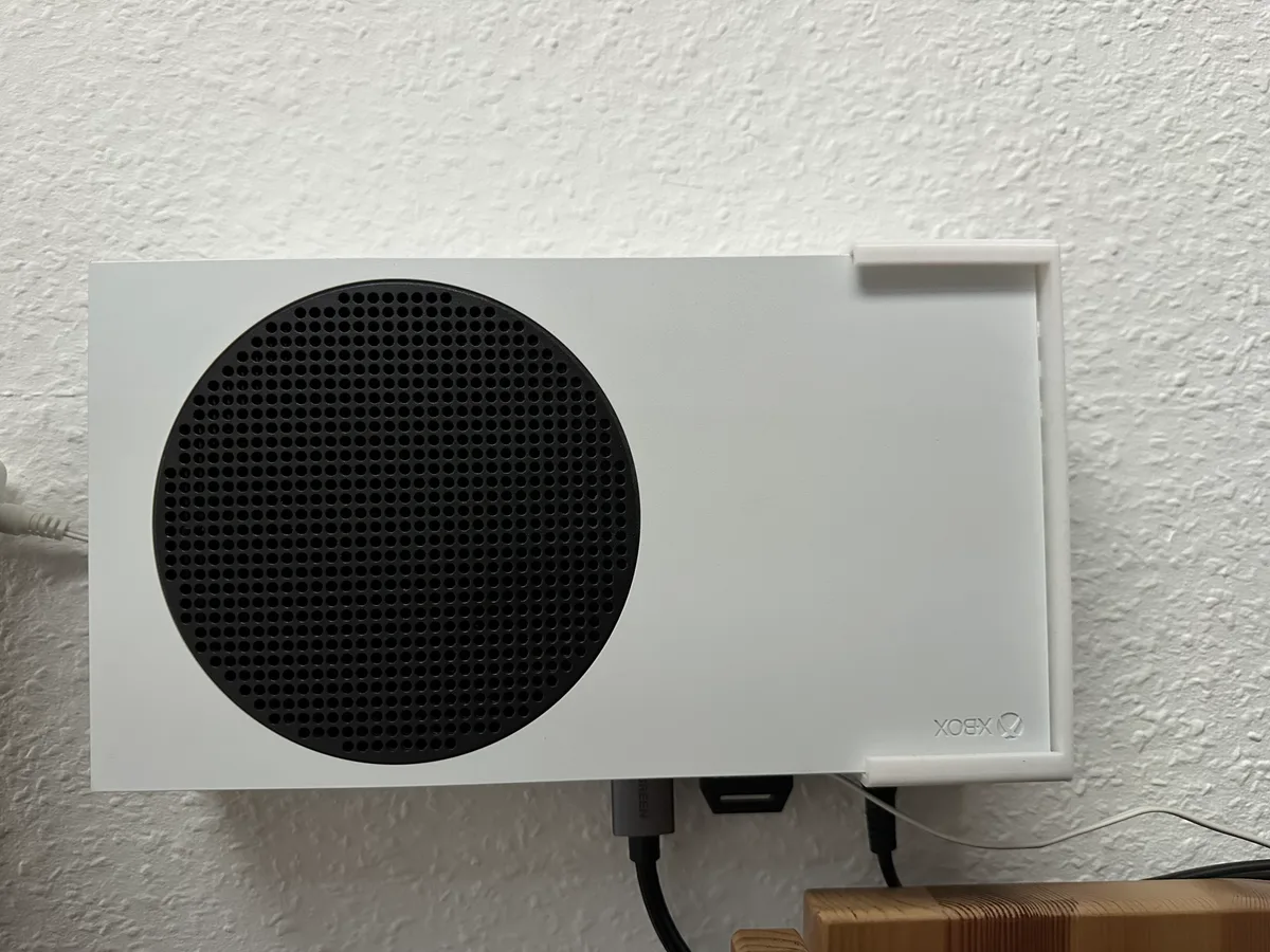 Xbox Series S - Soporte de pared para impresión 3D, vista 2