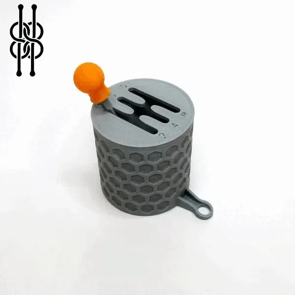 Llavero de cambio de marchas V2 para impresión 3D, vista 1