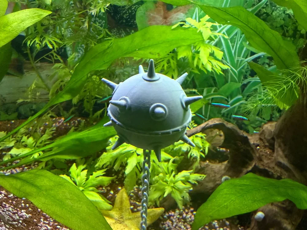 Acuario mina flotante para impresión 3D, vista 1
