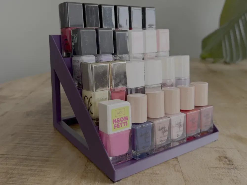 Soporte organizador de pintura y esmalte de uñas, vista 1